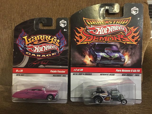 Hot Wheels Larry's Garage Hot Pink Purple Passion and: Hot Wheels Larry's Garage Hot Pink Purple Passion and Drag strip Demons Pure Heaven