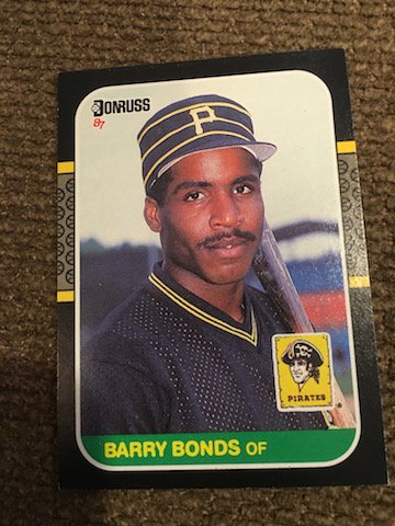 Barry Bonds 1987 Donruss RC #361: Barry Bonds 1987 Donruss RC #361