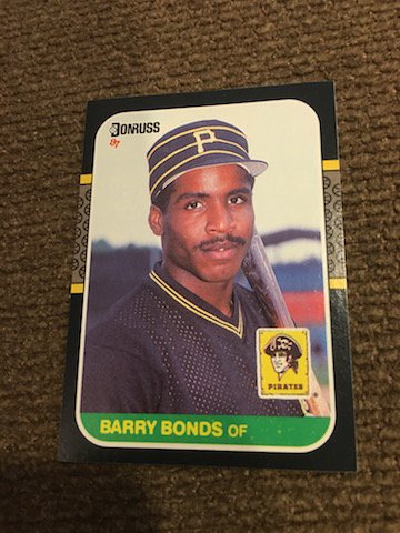 1987 Donruss Barry Bonds RC: 1987 Donruss Barry Bonds RC