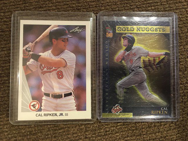 Cal Ripken Jr 1990 Leaf and Golden Nuggets Insert (1 of 2)