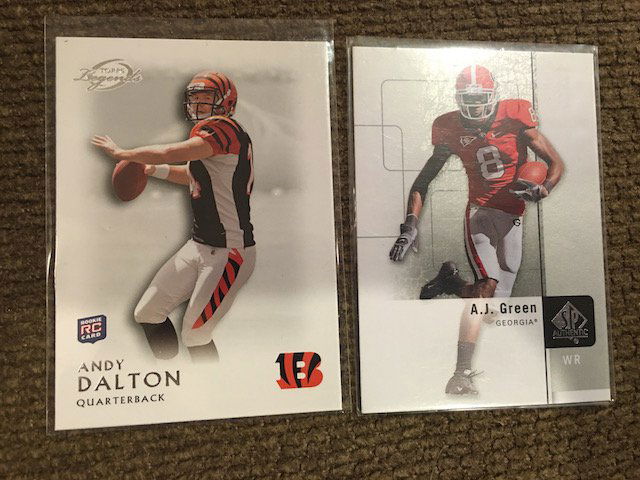 Andy Dalton and AJ Green RC to of 2 Cards (1 of 1)