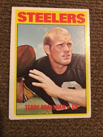 1972 Topps #150 Terry Bradshaw - EX small crease (1 of 2)