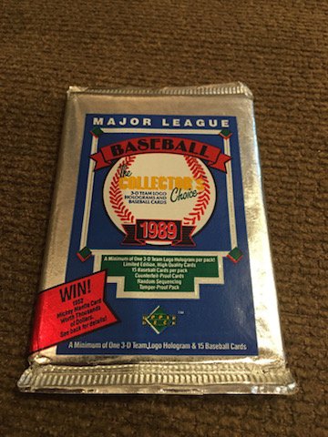 1989 Upper Deck Unopened Pack Possible Ken Griffey Jr. (1 of 1)