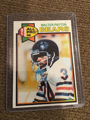1979 WALTER PAYTON TOPPS NFC ALL PRO BEARS CARD # 480 (1 of 2)