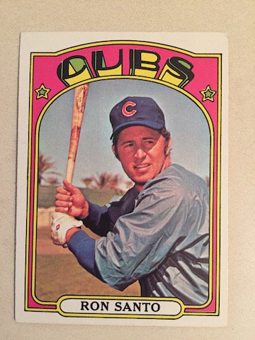 Ron Santo 1972 Topps #555 Semi High# (1 of 1)