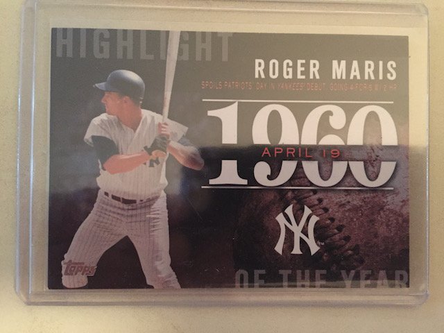 Roger Maris 2015 Topps Insert (1 of 1)