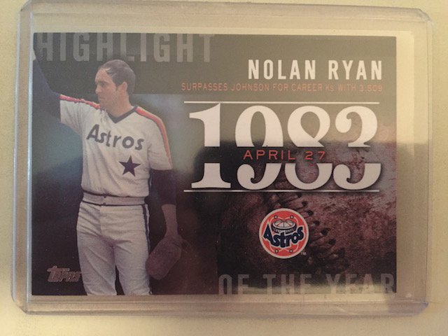 Nolan Ryan 2015 Topps Insert (1 of 1)