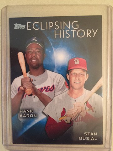 Hank Aaron Stan Musial 2015 Topps Insert (1 of 1)