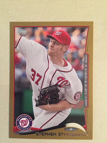 Stephen Strasburg 2014 Topps Gold #332 1188/2014 (1 of 1)