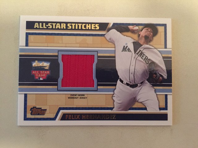 Felix Hernandez 2014 Topps All Star Stitches Jersey (1 of 1)