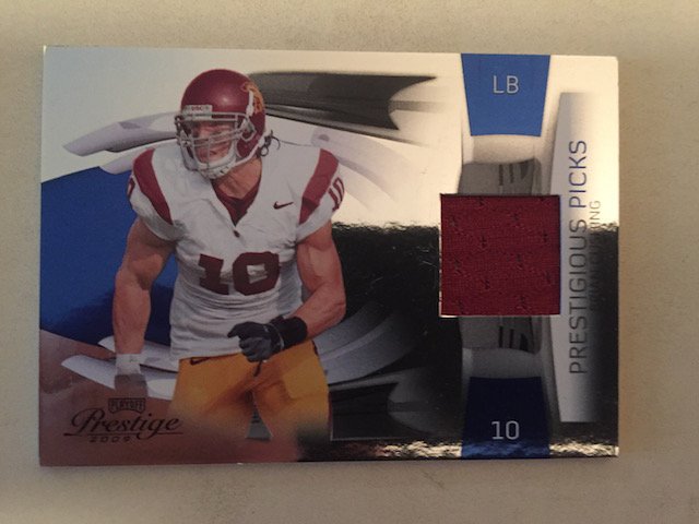 Brian Cushing 2009 Playoff Prestige SP Jersey Card (1 of 1)