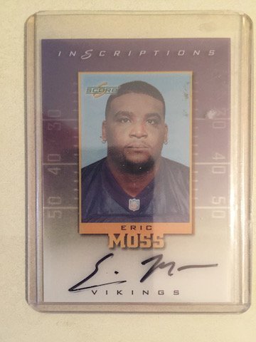Eric Moss 1999 Score Inscriptions Autograph VIKINGS: Eric Moss 1999 Score Inscriptions Autograph VIKINGS