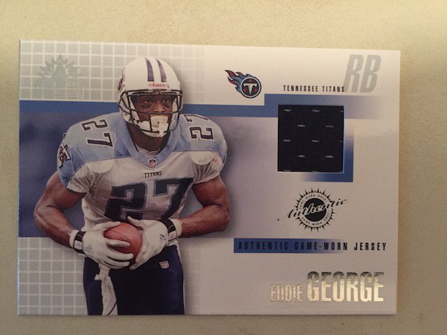 Eddie George 2002 Pacific Jersey Relic Card (1 of 1)