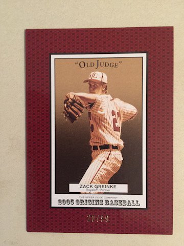Zack Greinke 2005 UD Original Parallel 24/99 (1 of 1)