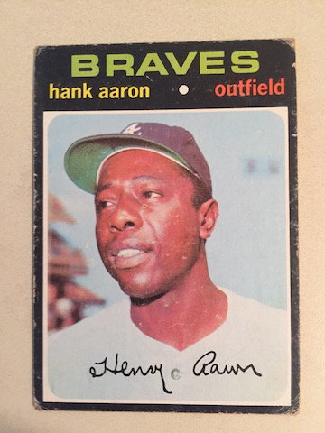 Hank Aaron 1971 Topps #400 (1 of 1)