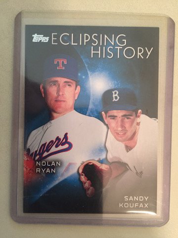 Nolan Ryan Sandy Koufax 2015 Topps Eclipsing History (1 of 1)