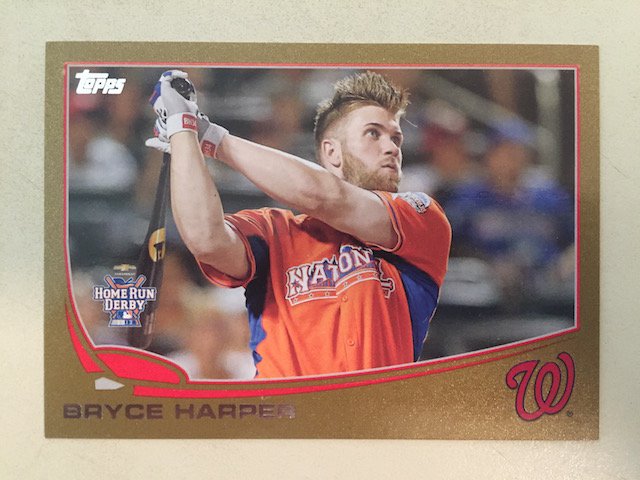 Bryce Harper 2013 Topps Update Gold Parallel #US100 (1 of 1)