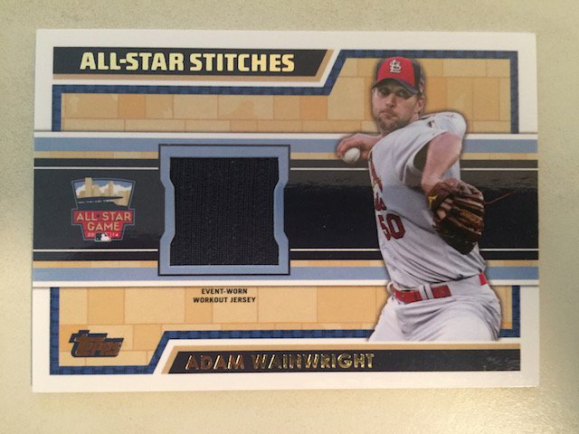 Adam Wainwright 2014 Topps Update All Star Jersey Card (1 of 1)
