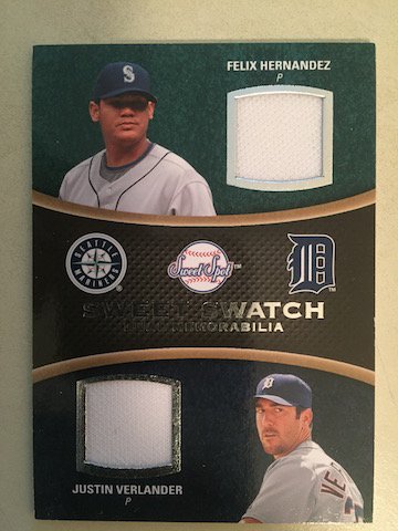Felix Hernandez Justin Verlander 2008 UD Sweet Swatch (1 of 1)
