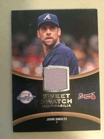 John Smoltz 2008 UD Sweet Swatch Jersey Card: John Smoltz 2008 UD Sweet Swatch Jersey Card