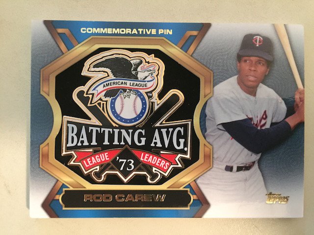 Rod Carew 2013 Topps Commemorative Pin Card (1 of 1)