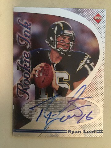 Ryan Leaf 2008 Edge Rookie Ink Autograph Card (1 of 1)