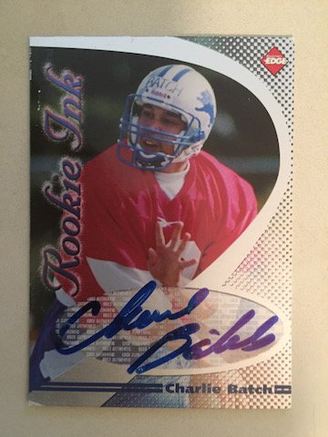 Charlie Batch 2008 Edge Rookie Ink Autograph Card (1 of 1)