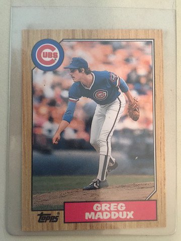 Greg Maddux 1987 Topps Traded Rookie Card #70T (1 of 1)