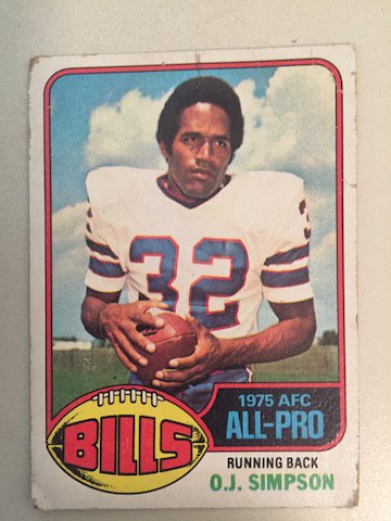 OJ Simpson 1976 Topps #300 (1 of 1)