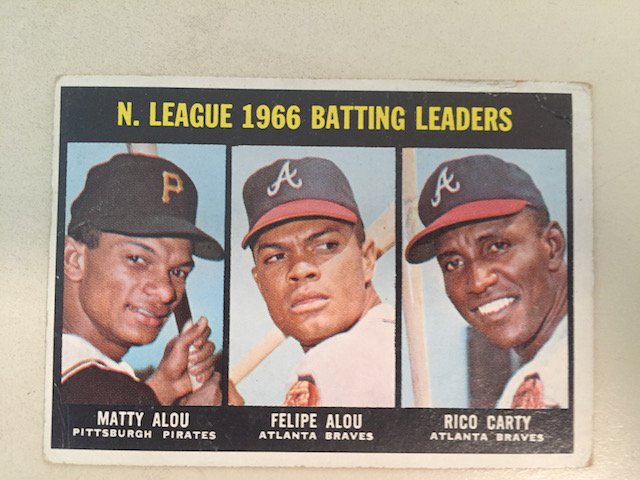 1967 Topps NL Batting Leaders #240 Matty Alou/Felipe (1 of 1)