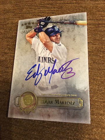 Edgar Martinez 2013 Topps Five Star Auto numbered to (1 of 2)