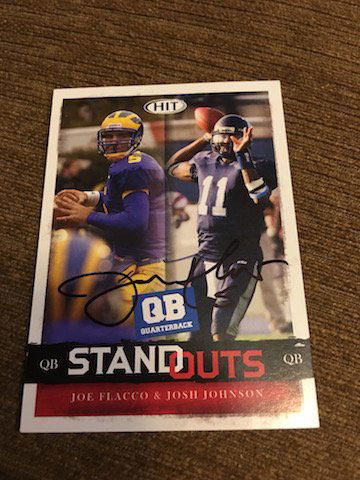 Joe Flacco On Card Autographed Football card (1 of 1)