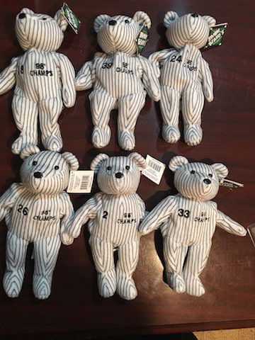 Lot Of 6 New York Yankees Bamm Beanos 1998 Champs Derek (1 of 3)