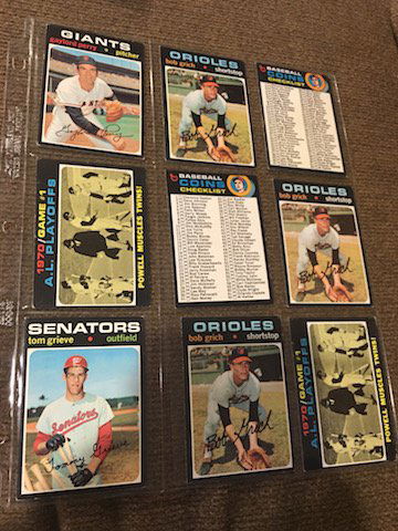 1971 Topps Vintage Baseball Card Lot Gaylord Perry and (1 of 2)