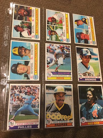 1979 Topps Vintage Baseball Card Lot Paul Molitor Steve (1 of 2)