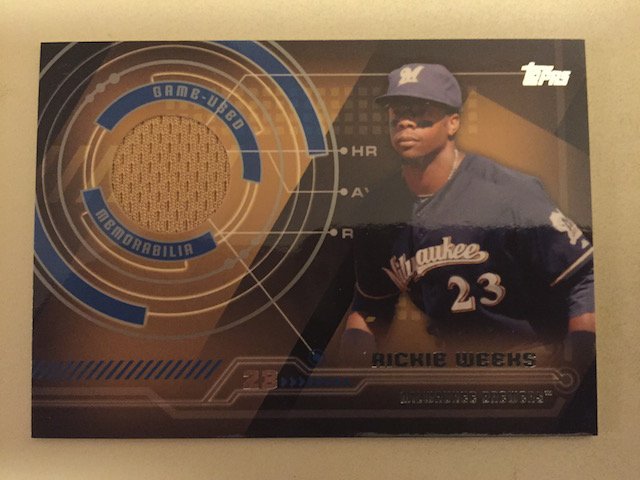 Rickie Weeks 2014 Topps Jersey Insert Card (1 of 1)