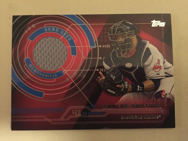 Carlos Santana 2014 Topps Jersey Insert Card (1 of 1)