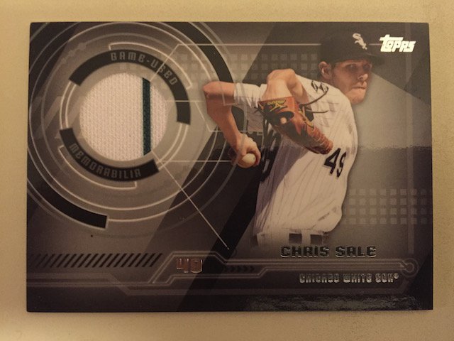 Chris Sale 2014 Topps Jersey Insert Card w Pinstripe (1 of 1)