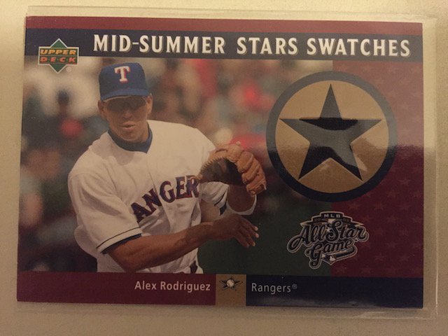 Alex Rodriguez 2002 UD Jersey Relic Card (1 of 1)