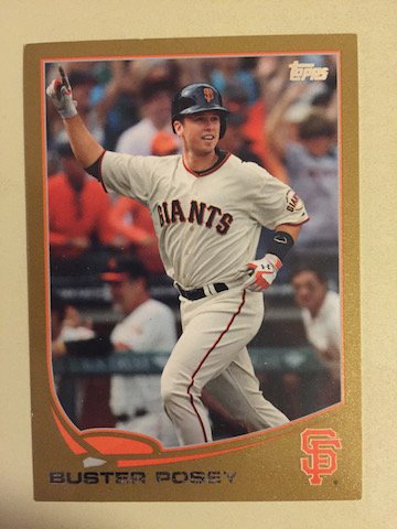Buster Posey 2013 Topps Gold Parallel #128 360/2013 (1 of 1)