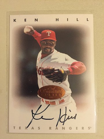 Ken Hill 1996 Leaf Signature Series Autograph Card (1 of 1)