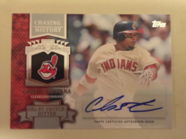 Carlos Santana 2013 Topps Chasing History Autograph (1 of 1)
