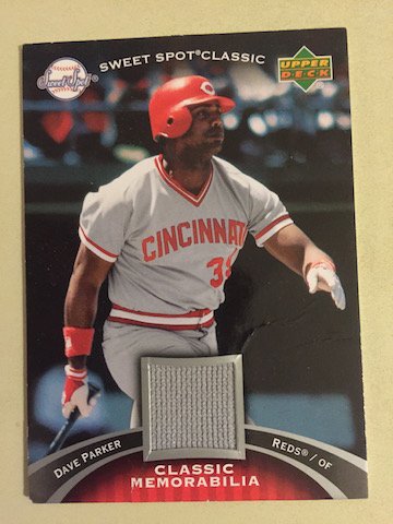 Dave Parker 2007 UD Sweet Spot Jersey Card (1 of 1)