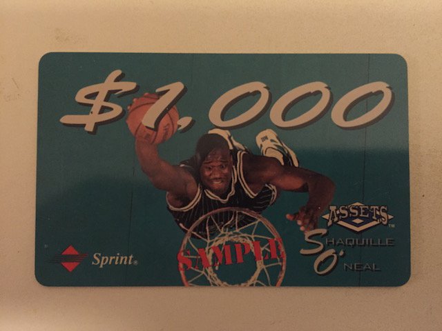 Shaquille O'Neal 1994 Classic Assets Sample Promo Phone (1 of 1)