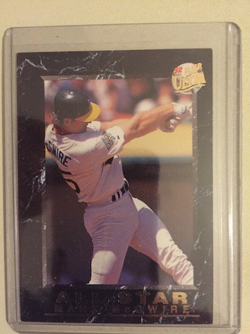 Mark McGwire 1992 Fleer Ultra All Star Insert (1 of 1)
