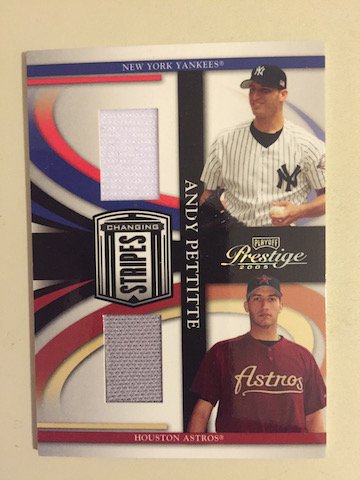 Andy Pettitte 2005 Playoff Prestige Changing Stripes (1 of 1)