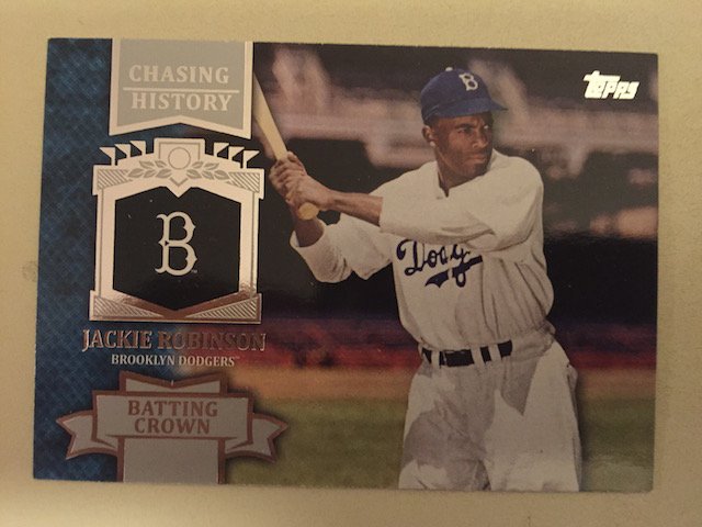 Jackie Robinson 2013 Topps Chasing History Insert (1 of 1)