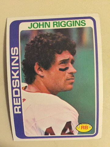 John Riggins 1978 Topps #215 (1 of 1)