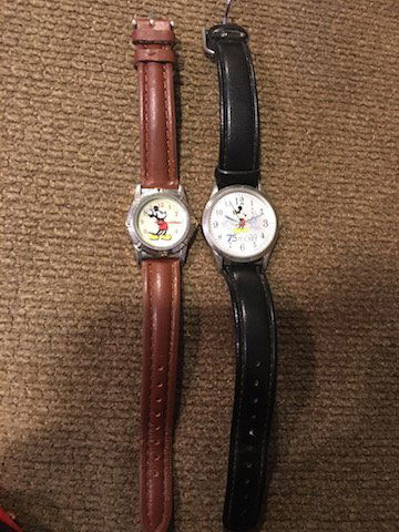Lot of 2 Mickey Mouse Watches (75 Years with Mickey): Lot of 2 Mickey Mouse Watches (75 Years with Mickey)