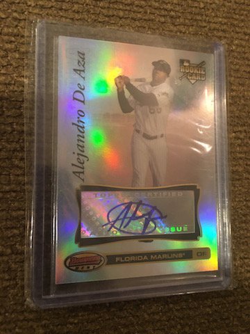 2007 Bowman's Best AUTO Alejandro De Aza RC Florida: 2007 Bowman's Best AUTO Alejandro De Aza RC Florida Marlins Rookie